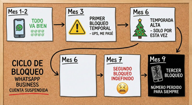 Ciclo de Bloqueo WhatsApp Business