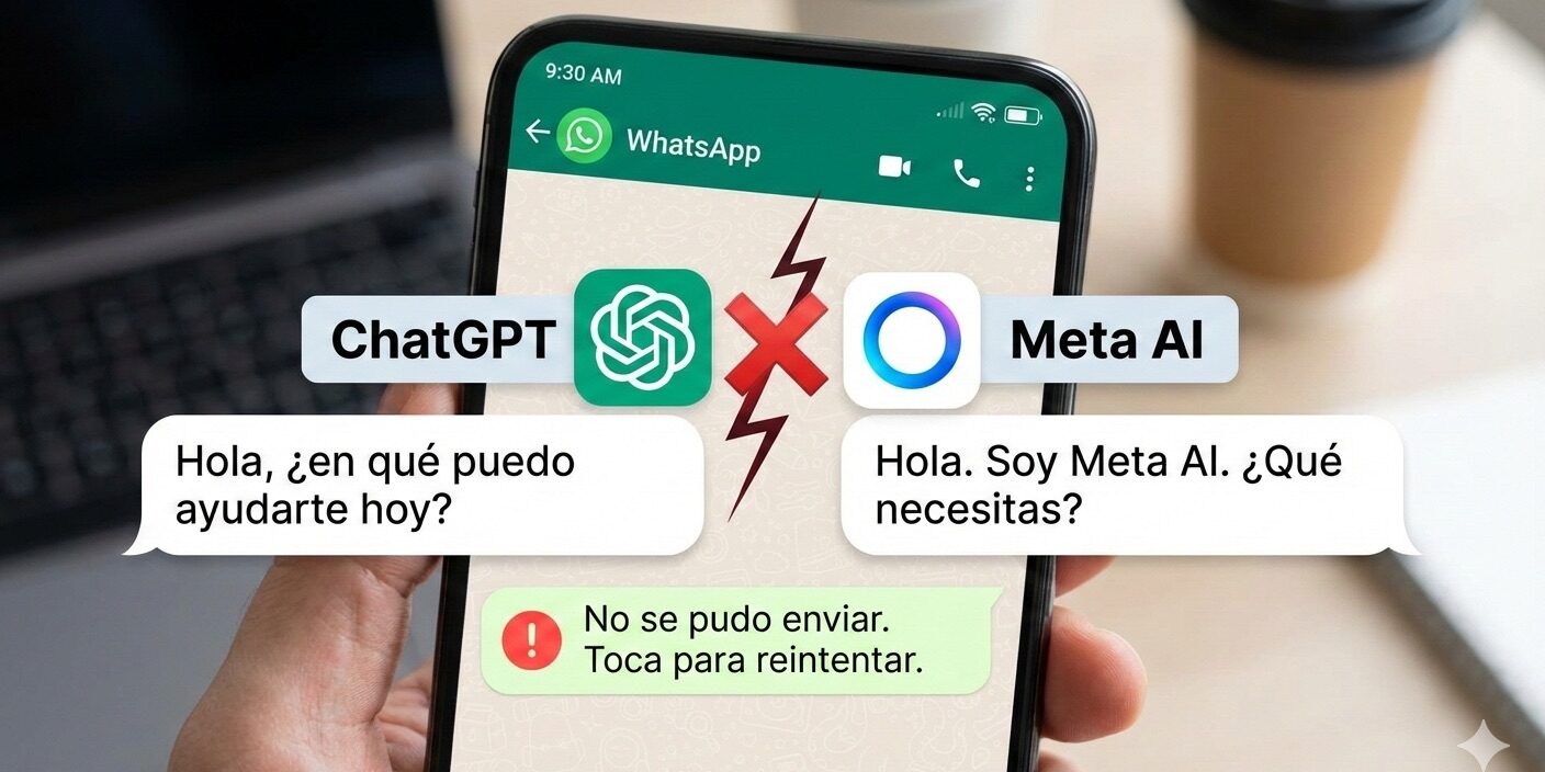 Restricción de Meta contra ChatGPT y Copilot en WhatsApp enero 2026