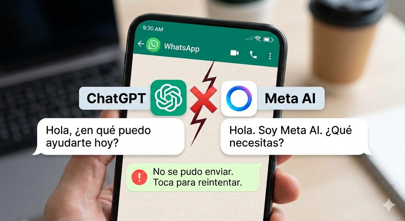 Restricción de Meta contra ChatGPT y Copilot en WhatsApp enero 2026