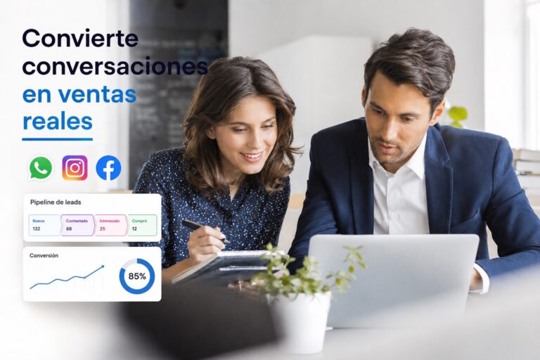 leads de WhatsApp organizados con pipeline y automatización comercial