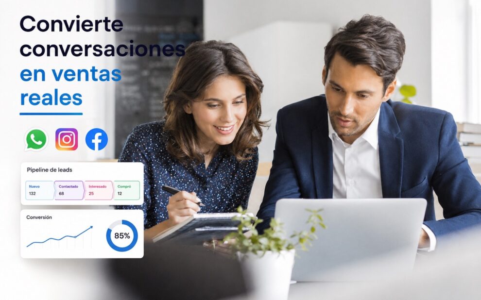 leads de WhatsApp organizados con pipeline y automatización comercial
