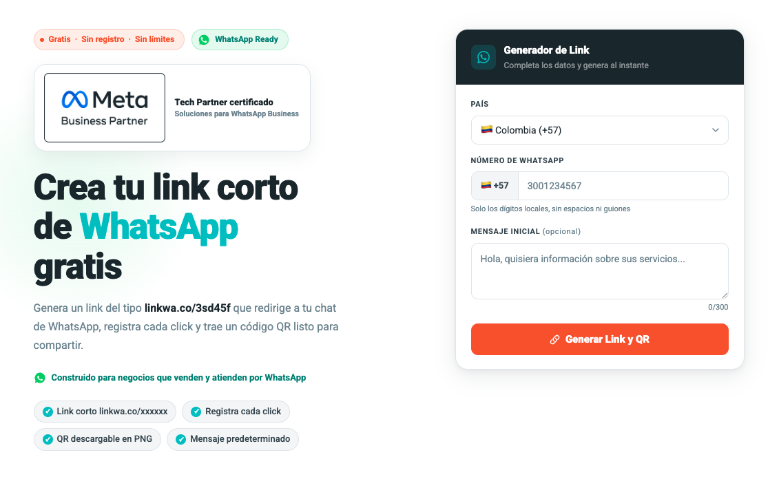 linkwa.co - generador de links cortos para WhatsApp